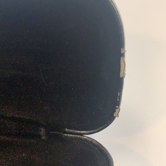 Coach black faux leather eye/ sunglasses case Unisex-1 - Picture 3 of 9